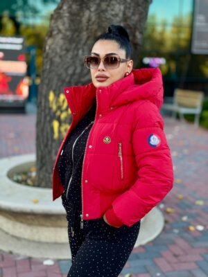 Geaca MNCLR scurt ROSU